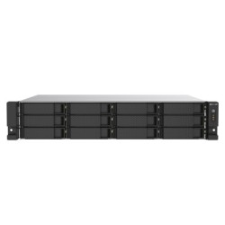 TS-1273AU-RP-8G servidor de almacenamiento NAS Bastidor (2U) Ryzen Embedded V1500B 8 GB DDR4 0 TB QNAP QTS Aluminio  Negro