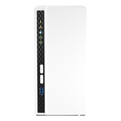 TS-233 servidor de almacenamiento NAS Torre ARM Cortex-A55 2 GB 0 TB QNAP QTS Blanco