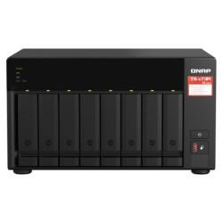 TS-873A NAS Torre Ryzen Embedded V1500B 8 GB DDR4 0 TB QNAP Turbo System Negro