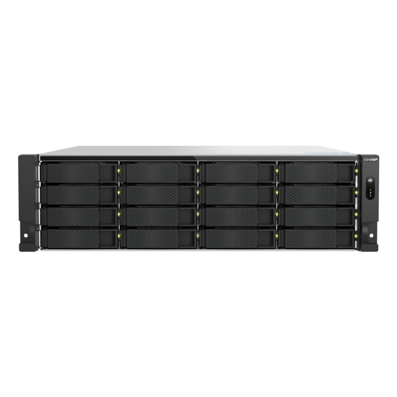 TS-H1677AXU-RP Servidor de almacenamiento Bastidor (3U) AMD Ryzen™ 7 7745 32 GB DDR5 0 TB QNAP QTS Negro  Gris