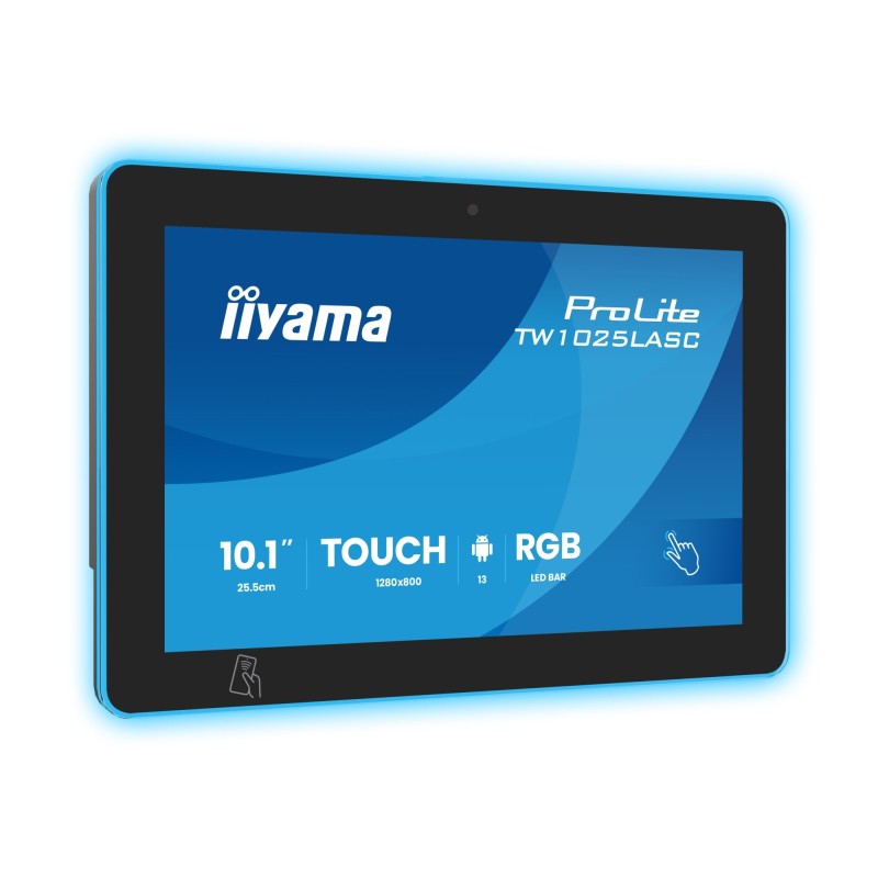 ProLite TW1025LASC-B3PNR pantalla para PC 25 6 cm (10.1") 1280 x 800 Pixeles WXGA LED Pantalla táctil Multi-usuario Negro