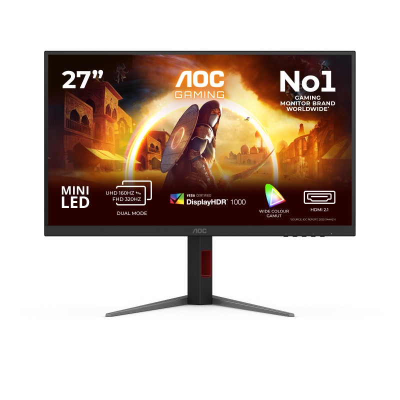 G4 U27G4XM pantalla para PC 68 6 cm (27") 3840 x 2160 Pixeles 4K Ultra HD LED Negro  Rojo