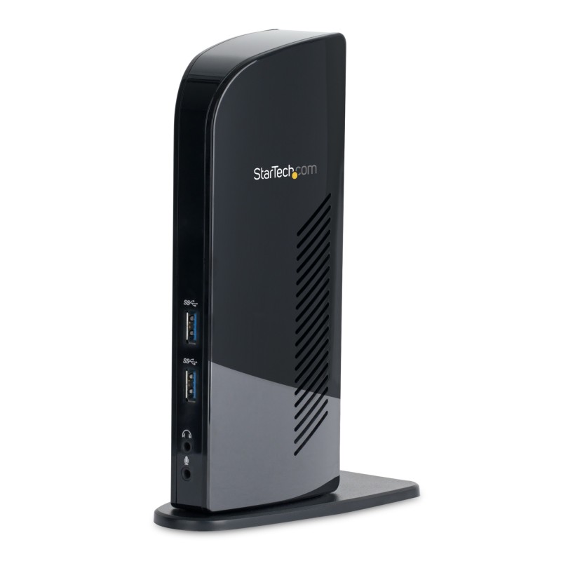 Docking Station USB 3.0 de 2 Monitores para Portátil - HDMI y DVI/VGA - Hub Ladrón 6x USB-A - GbE - Audio - Replicador de Pue