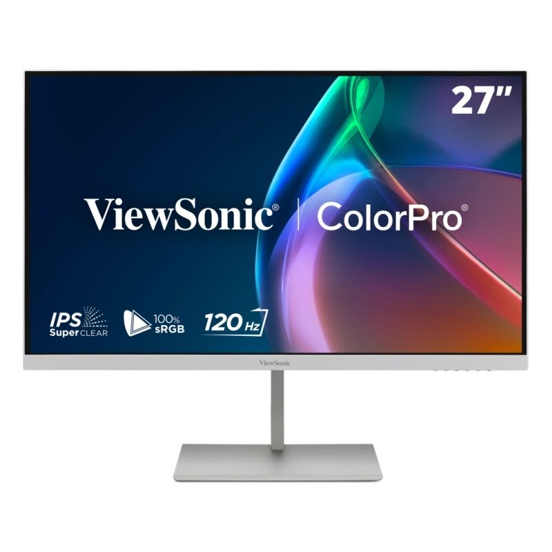 VP Series VP2766-2K-W pantalla para PC 68 6 cm (27") 2560 x 1440 Pixeles Quad HD LED Blanco  Plata
