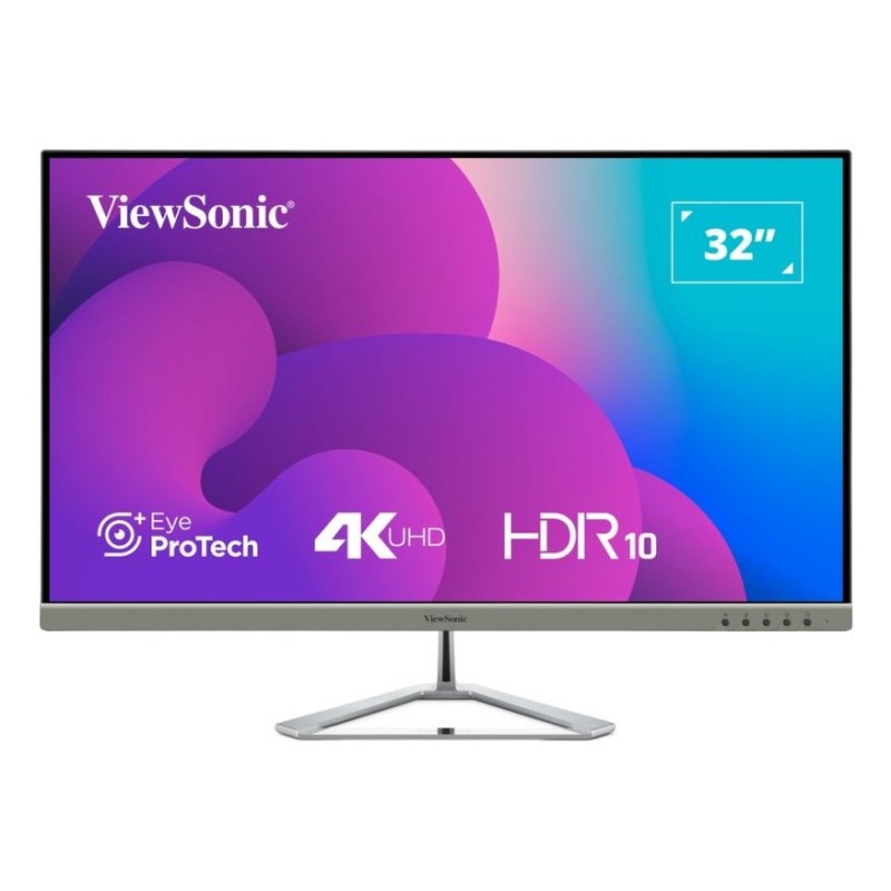 VX3276-4K-MHD-2 pantalla para PC 81 3 cm (32") 3840 x 2160 Pixeles 4K Ultra HD LCD Negro  Plata