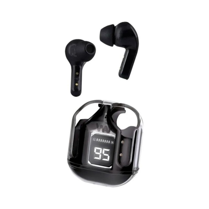 Auriculares Track TWS Bluetooth 5.4 con Estuche e Indicador de Carga - Negro