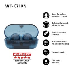 WFC710NL.CE7 auricular y casco Auriculares True Wireless Stereo (TWS) Dentro de oído Llamadas/Música USB Tipo C Bluetooth Azu
