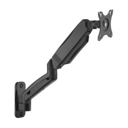 Soporte De Pared Pro Contrapeso Giratorio E Inclinable Para Monitor/tv 9kg (3 Pivotes  1 Brazo) De 17-32  Negro
