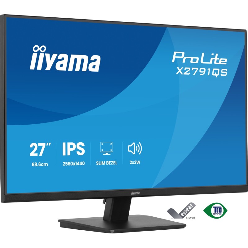 ProLite X2791QS-B1 pantalla para PC 68 6 cm (27") 2560 x 1440 Pixeles Quad HD LED Negro