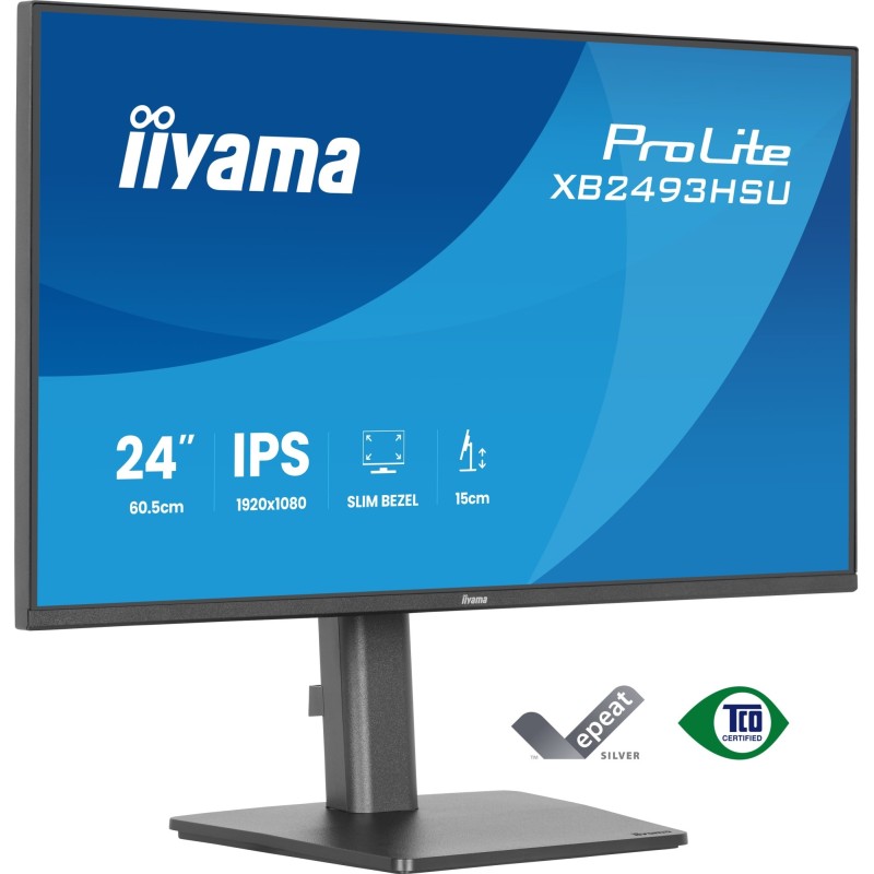 ProLite XB2493HSU-B1 pantalla para PC 60 5 cm (23.8") 1920 x 1080 Pixeles Full HD LED Negro