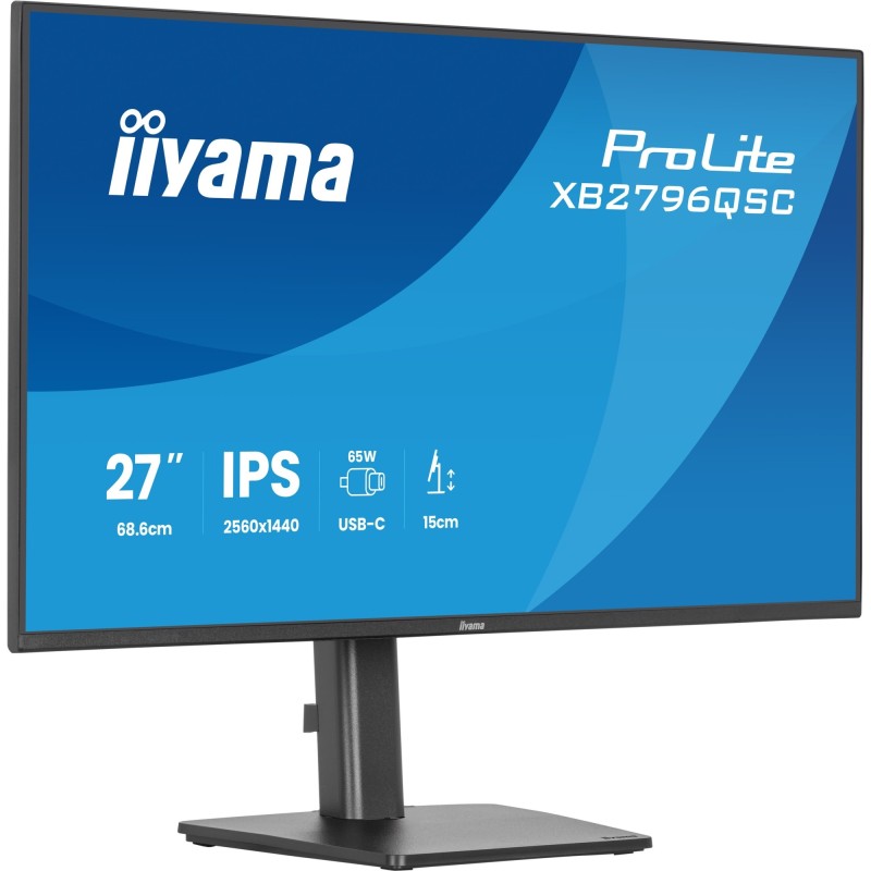 ProLite XB2796QSC-B1 pantalla para PC 68 6 cm (27") 2560 x 1440 Pixeles Quad HD LED Negro