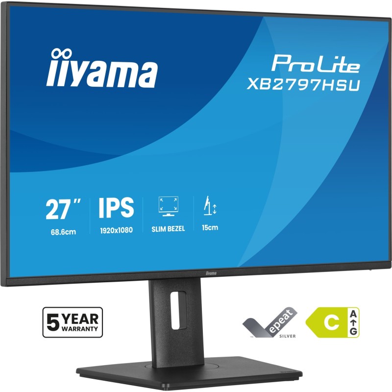 ProLite XB2797HSU-B1 pantalla para PC 68 6 cm (27") 1920 x 1080 Pixeles Full HD LED Negro