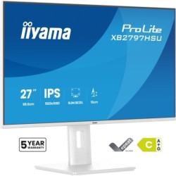 ProLite XB2797HSU-W1 pantalla para PC 68 6 cm (27") 1920 x 1080 Pixeles Full HD LED Blanco