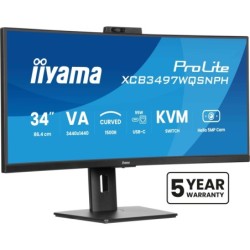 ProLite XCB3497WQSNPH-B1 pantalla para PC 86 4 cm (34") 3440 x 1440 Pixeles UltraWide Quad HD LED Negro