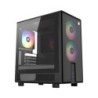 ATOM  Cristal Templado  Malla  3x Pulsar 120mm A-RGB  PWM  Tipo C  M-ATX  Negra