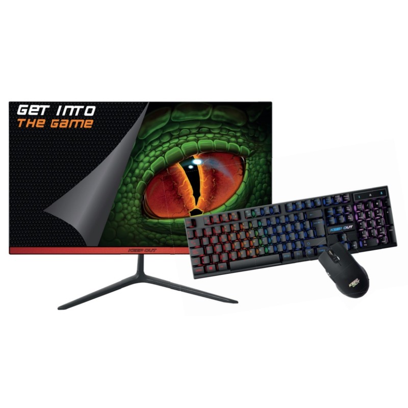 XGM22KITV2 pantalla para PC 54 6 cm (21.5") 1920 x 1080 Pixeles Full HD LED Negro  Rojo