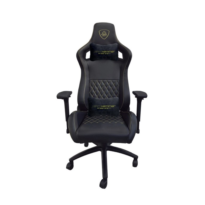 XSPROHAMMER Silla para videojuegos universal Asiento acolchado Negro  Verde
