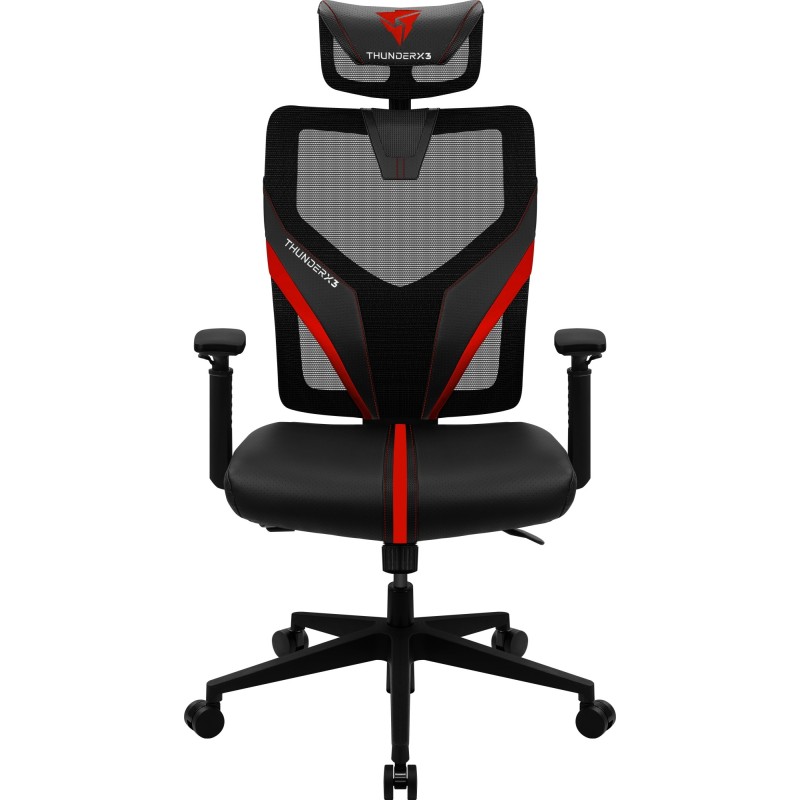 YAMA1 Silla para videojuegos universal Negro  Rojo
