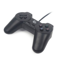 JPD-UB2-01 mando y volante Negro USB 2.0 Gamepad PC