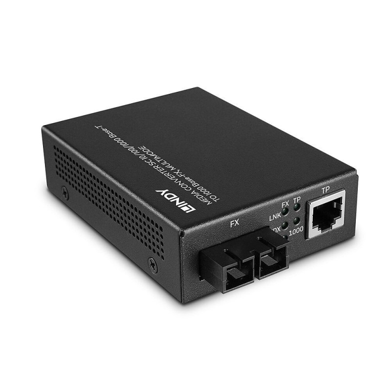 25119 convertidor de medio 850 nm Multimodo Negro