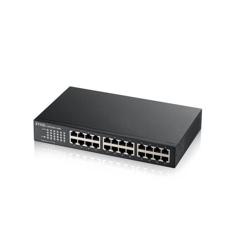 GS1100-24E No administrado Gigabit Ethernet (10/100/1000) Negro