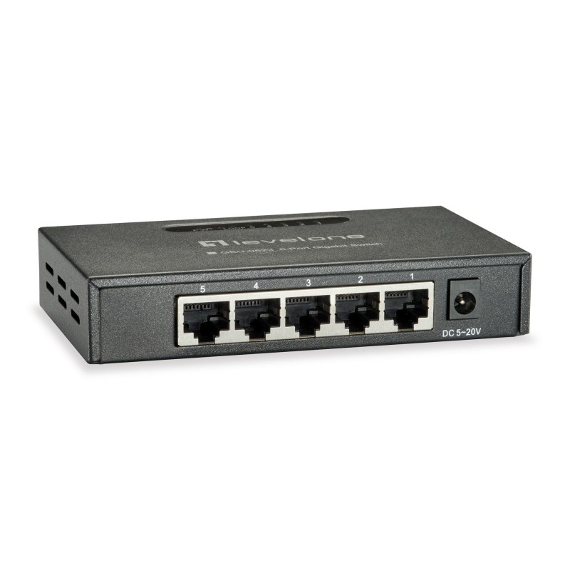 GEU-0523 switch No administrado Gigabit Ethernet (10/100/1000) Negro