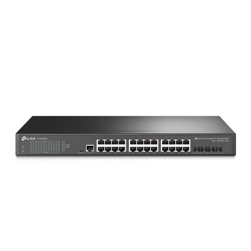 JetStream TL-SG3428X switch Gestionado L2+/L3 Gigabit Ethernet (10/100/1000) 1U Negro