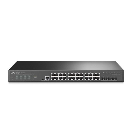 JetStream TL-SG3428X switch Gestionado L2+/L3 Gigabit Ethernet (10/100/1000) 1U Negro