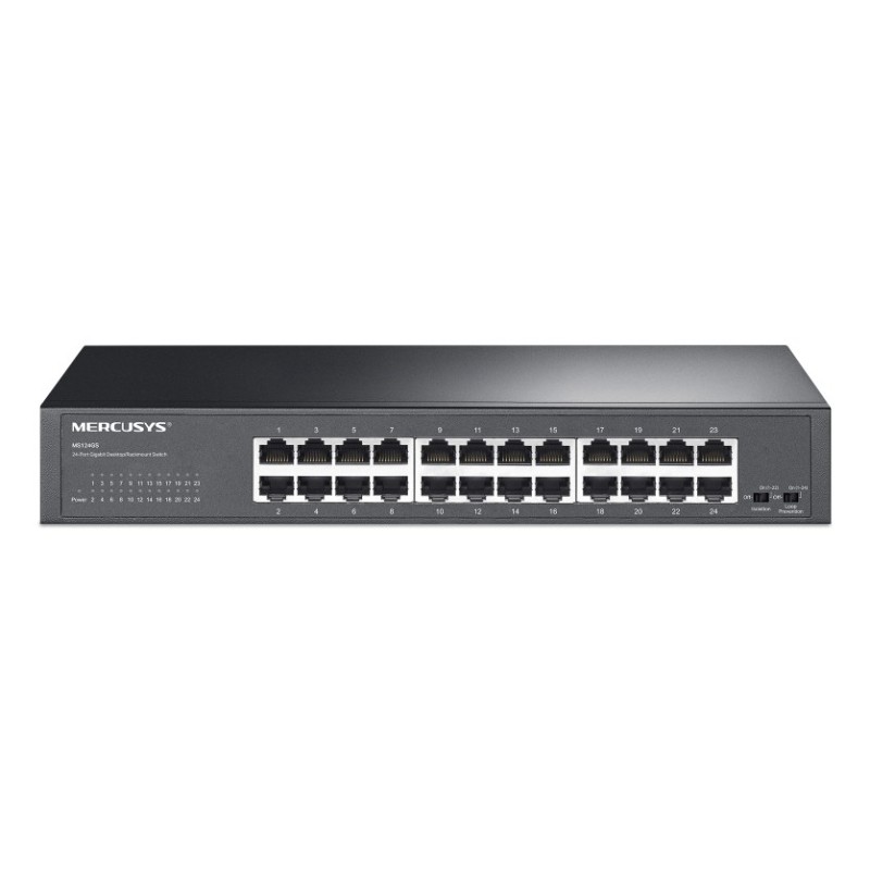 MS124GS switch Gigabit Ethernet (10/100/1000) Negro