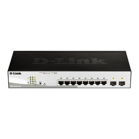 DGS-1210-10P switch Gestionado L2 Gigabit Ethernet (10/100/1000) Energa sobre Ethernet (PoE) 1U Negro