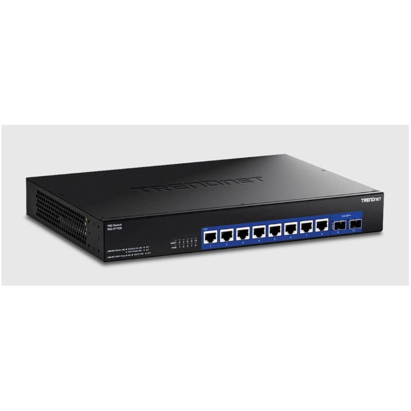 TEG-S7102 switch No administrado 10G Ethernet (100/1000/10000) Escritorio Negro