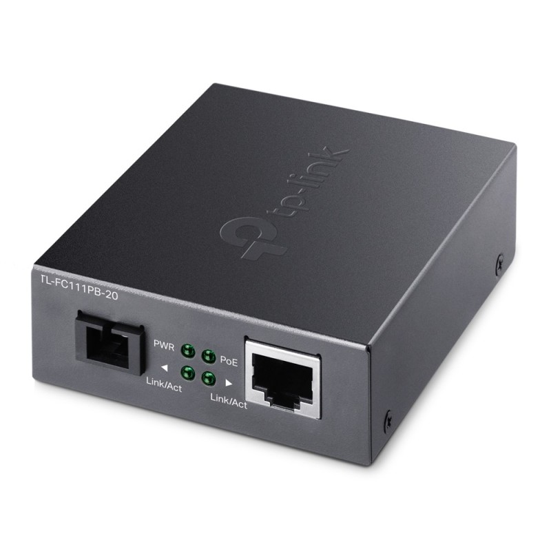 TL-FC111PB-20 convertidor de medio 100 Mbit/s Negro