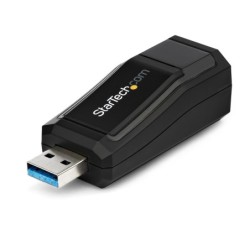 Adaptador Tarjeta de Red Externa NIC USB 3.0 a 1 Puerto Gigabit Ethernet 1Gbps RJ45 USB A Sin Dongle