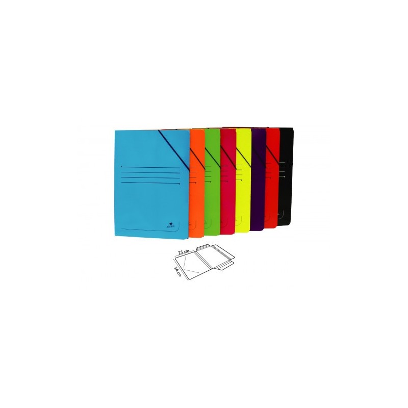 CARPETA CARTON 500 GR. PLASTIFICADO BRILLO FOLIO GOMA SOLAPA ROJO MARIOLA 1523RO