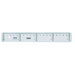 REGLA CRISTAL SAFTA 20 CENTIMETROS