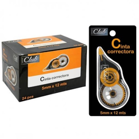 CINTA CORRECTORA 12 METROS X 5 MM. OFFICE CLUB 320083