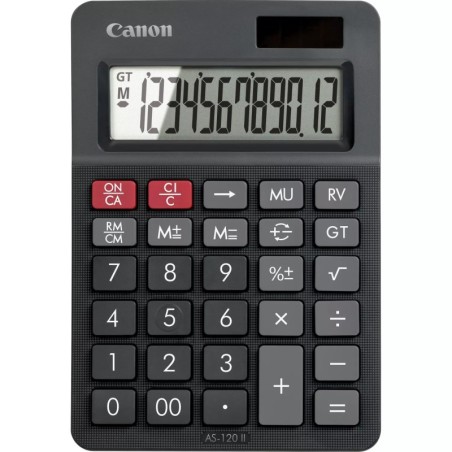 AS-120 II calculadora Escritorio Pantalla de calculadora Negro