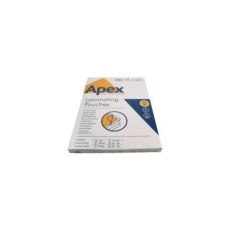 FELLOWES APEX PACK 100 FUNDAS PLASTIFICAR 80 MIC. BRILLO A4