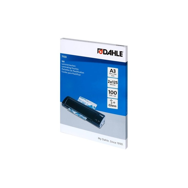 FUNDA PLASTIF. DAHLE  A3 125 P/100