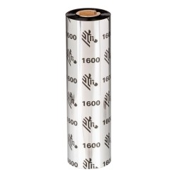 Cinta de Cera 1600  110mm x 450m  Econmica  Ncleo de 1in  18 rollos/caja