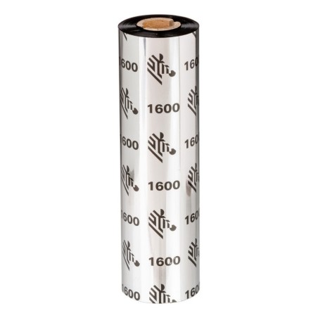 Cinta de Cera 1600  110mm x 450m  Econmica  Ncleo de 1in  18 rollos/caja