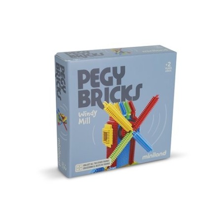 JUEGO MINILAND PEGY BRICKS: WINDY MILL