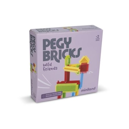 JUEGO MINILAND PEGY BRICKS: WILD FRIENDS