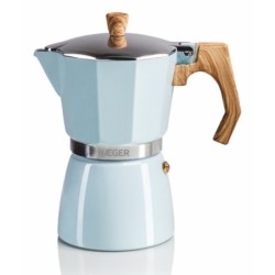 MOKA Pot 6 Cafetera italiana Azul