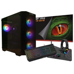 AMD Ryzen 5 4650G/16GB/1 Tb NVMe/Windows 11 Monitor 24" Teclado raton auriculares y alfombriila Ordenador GamingPC
