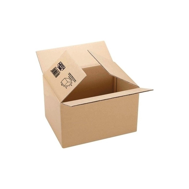 CAJA EMB. ANONIMA 500x400x400 3mm MARRON - Pack de 10 unidades