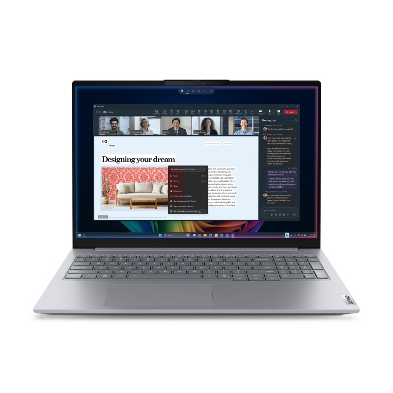 ThinkBook 16 G9 IPL Copilot+ PC Intel Core Ultra 7 355 Porttil 40 6 cm (16") WUXGA 32 GB DDR5-SDRAM 512 GB SSD Wi-Fi 7 (802.11be