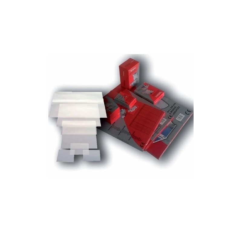 YOSAN FUNDAS PLASTIFICAR 2X125 MICRAS BRILLO A5 -CAJA 100U- ROJA
