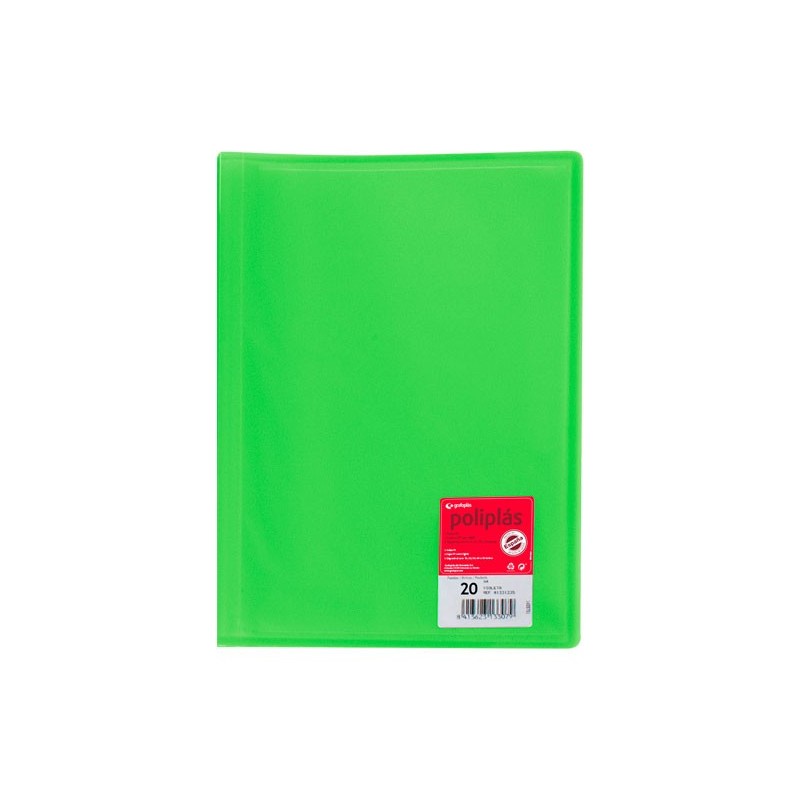 CARP. 20F POLIPLAS GRAFOPLAS A4 PP VERDE 01321221