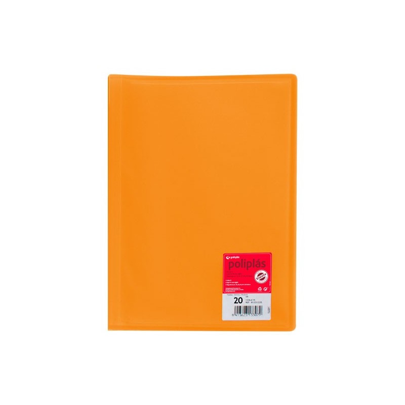 CARP. 20F POLIPLAS GRAFOPLAS A4 PP NARANJ 01321252